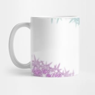 Pink blue watercolor glitter sparkle art Mug